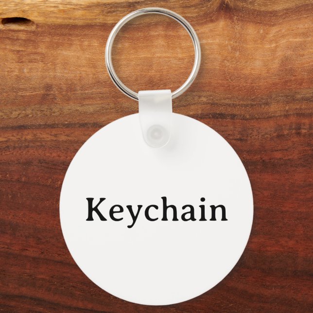 Simple Professional Metal Circle 2" Key Ring (Front)