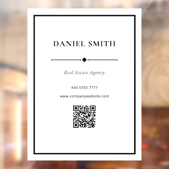 Simple Professional Office Black White with QRcode (Sheet 2)