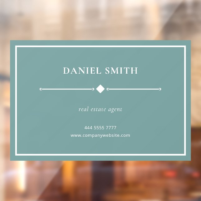 Simple Professional Office White Frame Teal Green (Sheet 2)