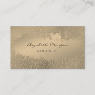 Simple Professional ,Paint Stroke, Leather Look Business Card