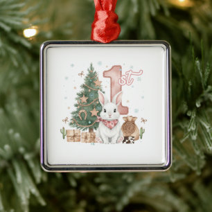Simple Professional Photo Premium Square Metal Ornament