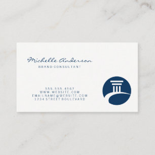 Simple Professional   Pillar Classic Business Card