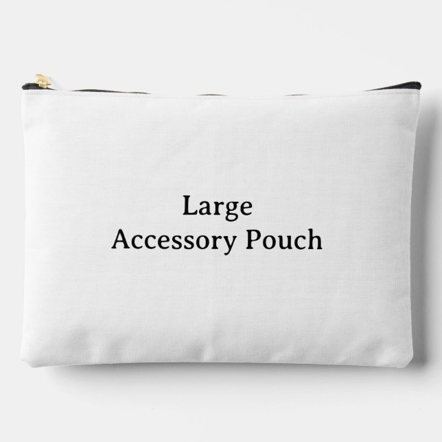 Simple Professional Print Cut Sew Large Accessory Pouch (Front)