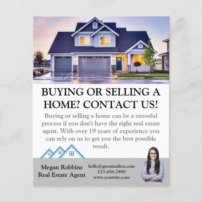 Simple Professional Real Estate Property Selling Flyer (Front)
