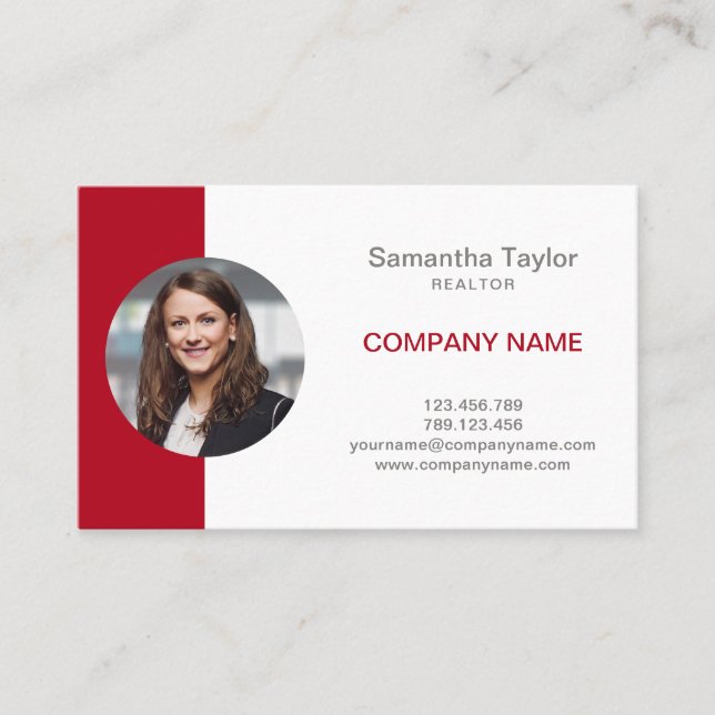 Simple Professional Realtor Insert or Add Photo  (Front)