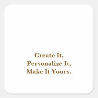Simple Professional Square Sticker
