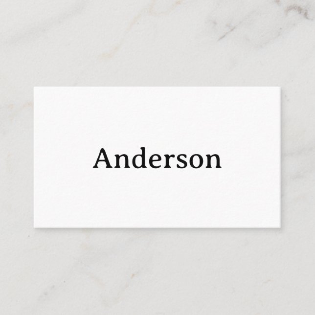 Simple Professional Squared 3.5" x 2.0" Flat Appointment Card (Front)