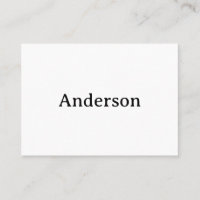 Simple Professional Squared 3.5" x 2.5" Flat
