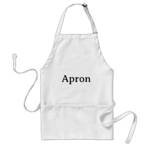 Simple Professional Standard White Apron