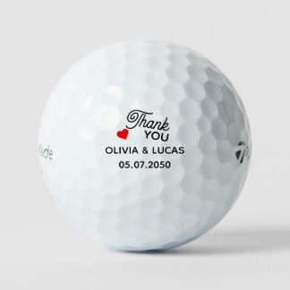 Simple Professional Wedding Golf Balls