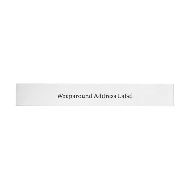 Simple Professional Wrap Around Label (Individual)