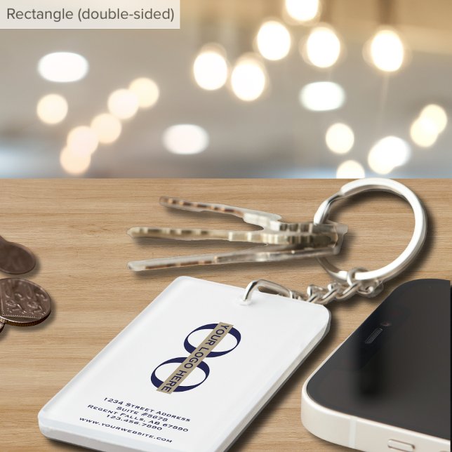 Simple Promotional Keychain with Logo (Creator Uploaded)