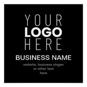 Simple Promotional Template for Your Business Logo Poster