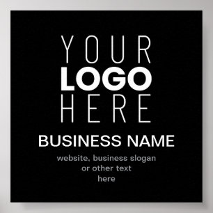 Simple Promotional Template for Your Business Logo Poster