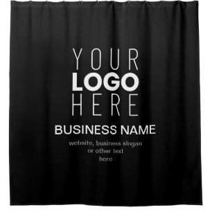 Simple Promotional Template for Your Business Logo Shower Curtain