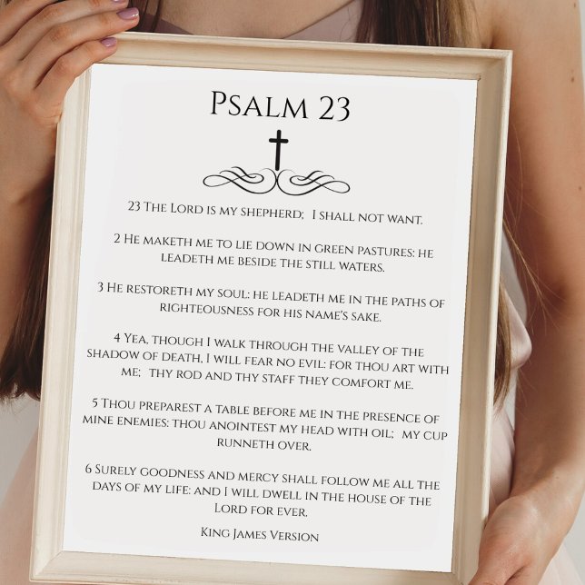 Simple Psalm 23 The LORD is my Shepherd Poster (Creator Uploaded)