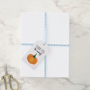 Simple pumpkin gift tag