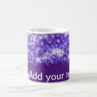 Simple purple glitter sparkle stars add your text