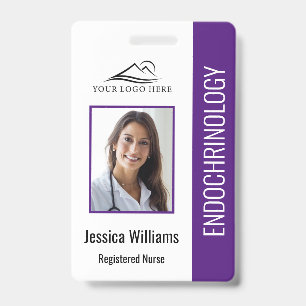 Simple Purple Nursing ID Badge