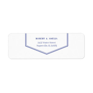 Simple Purple Return Address Label