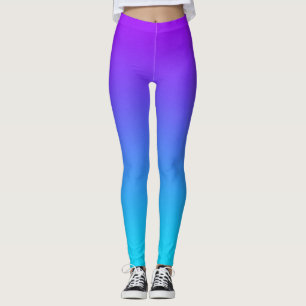 Simple Purple To Blue Gradient Leggings