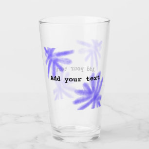 Simple purple watercolor add your text stars name  glass