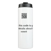 Simple Q R code scan business event template atext