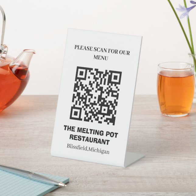 Simple QR Code Sign Menu (In SItu)