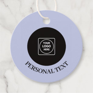 Simple QR Logo Text Business Label price tags
