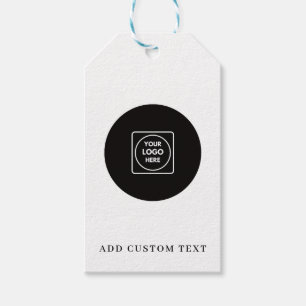 Simple QR Logo Text Business Label price tags