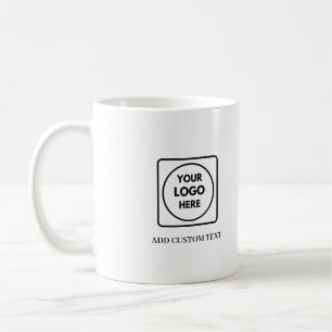 Simple QR Logo Text Business Promo mug