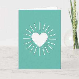Simple Radiant Heart Card