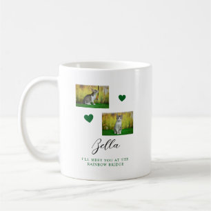 Simple Rainbow Bridge Cat Memorial Coffee Mug