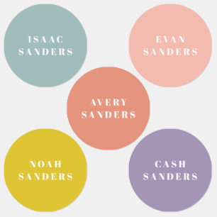 Simple Rainbow Waterproof Clothing Name