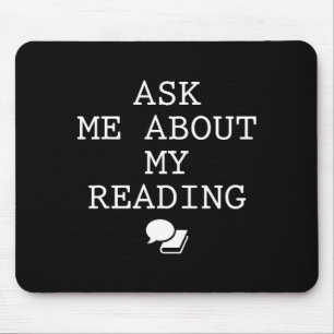 Simple reading book lover - men women - reading mouse pad