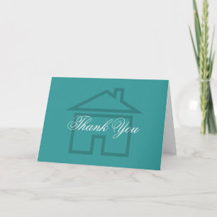Simple Real Estate Business Thank You Cards