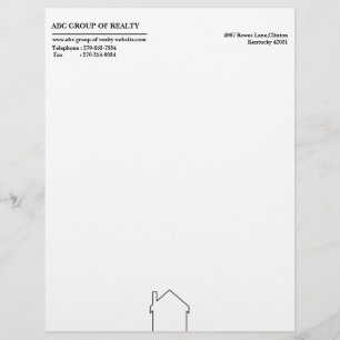 Simple Real Estate Custom Letterhead