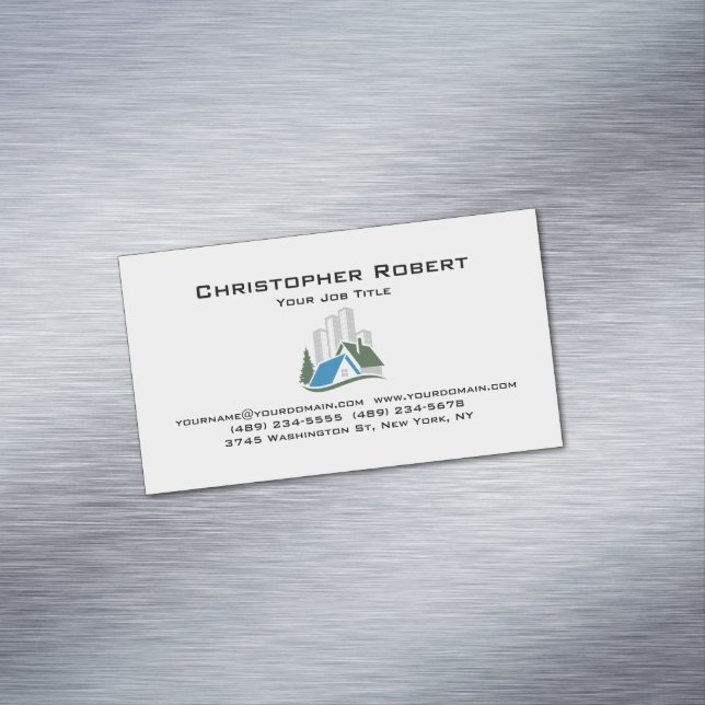 Simple Real Estate Magnetic Business Card (In Situ)