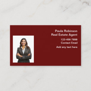 Simple Realtor Photo Business Cards Design