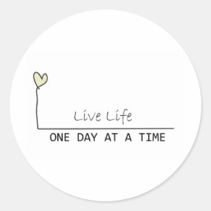 simple recovery classic round sticker