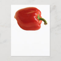 Simple Red Bell Pepper Photo on White