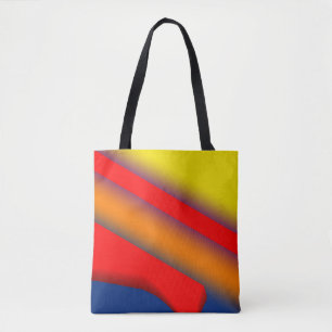 Simple red blue yellow abstract texture background tote bag