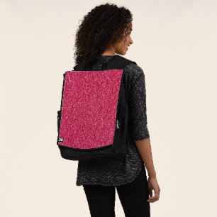 Simple Red Glitter Backpack