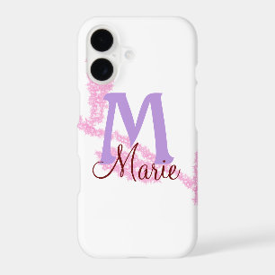 Simple red glitter monogram add your name letter c