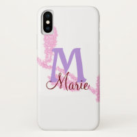 Simple red glitter monogram add your name letter c