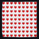 Simple Red Heart Design Bandana<br><div class="desc">This simple red heart design is  inspired from valentine concept.Though the design is simple but still this art has its own classic appeal.
The design can be personalised  and if  you want then add images or text as per your taste & liking</div>