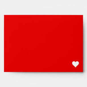 Simple Red Heart Envelope