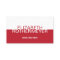 Simple Red Panel Business Card