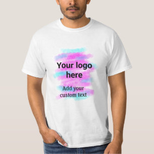 Simple red pi watercolor add your logo custom text T-Shirt