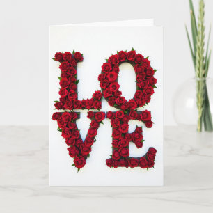 Simple Red Rose Love Card